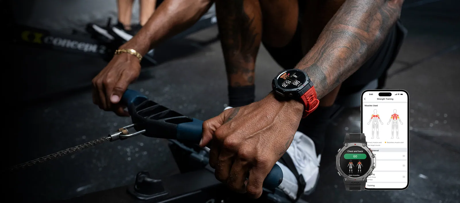 Rep and Set Tracking Strength Training Mode